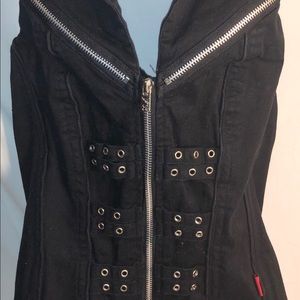 Tripp NYC Full-Zip Corset Vest. Sz: Small.